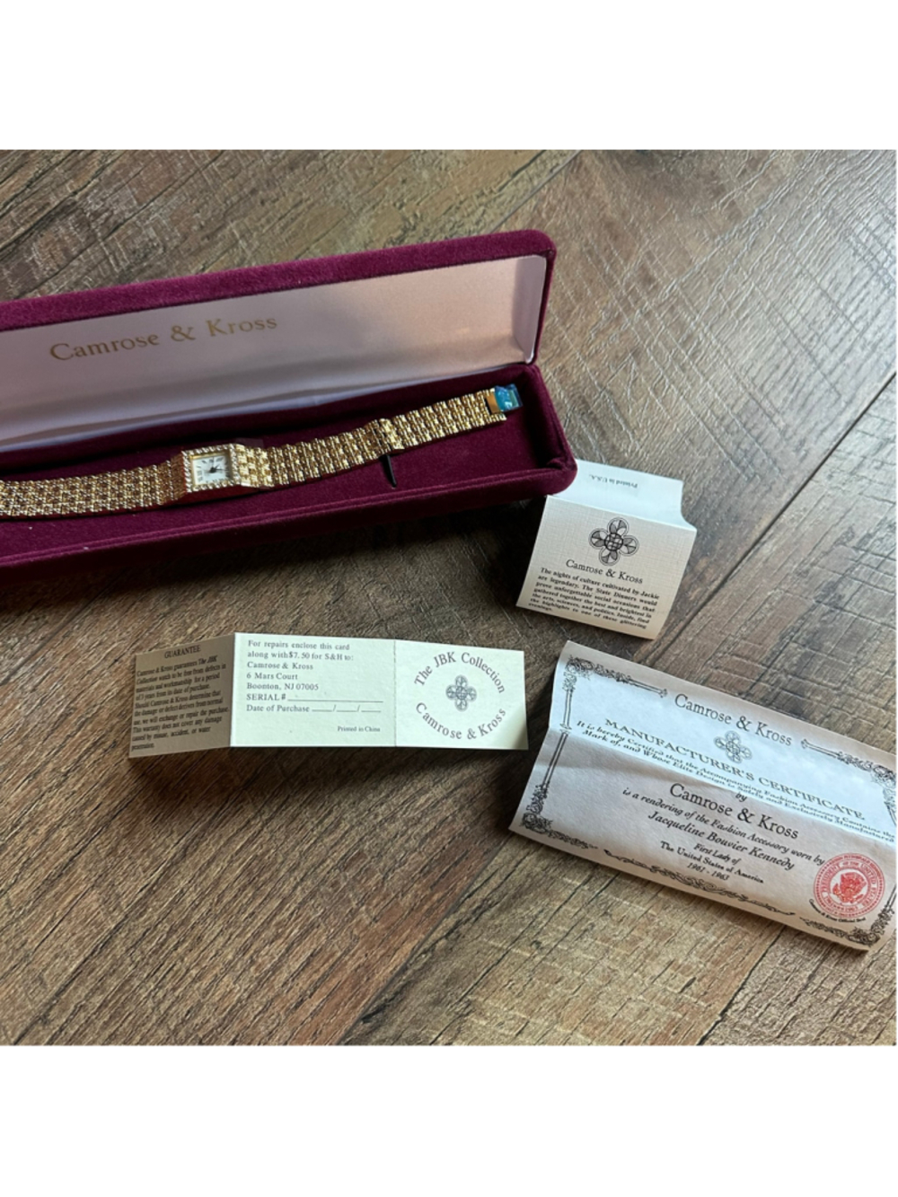 Women's Camrose & Kross JBK Collection Gold Tone Quartz Watch One Size Vintage